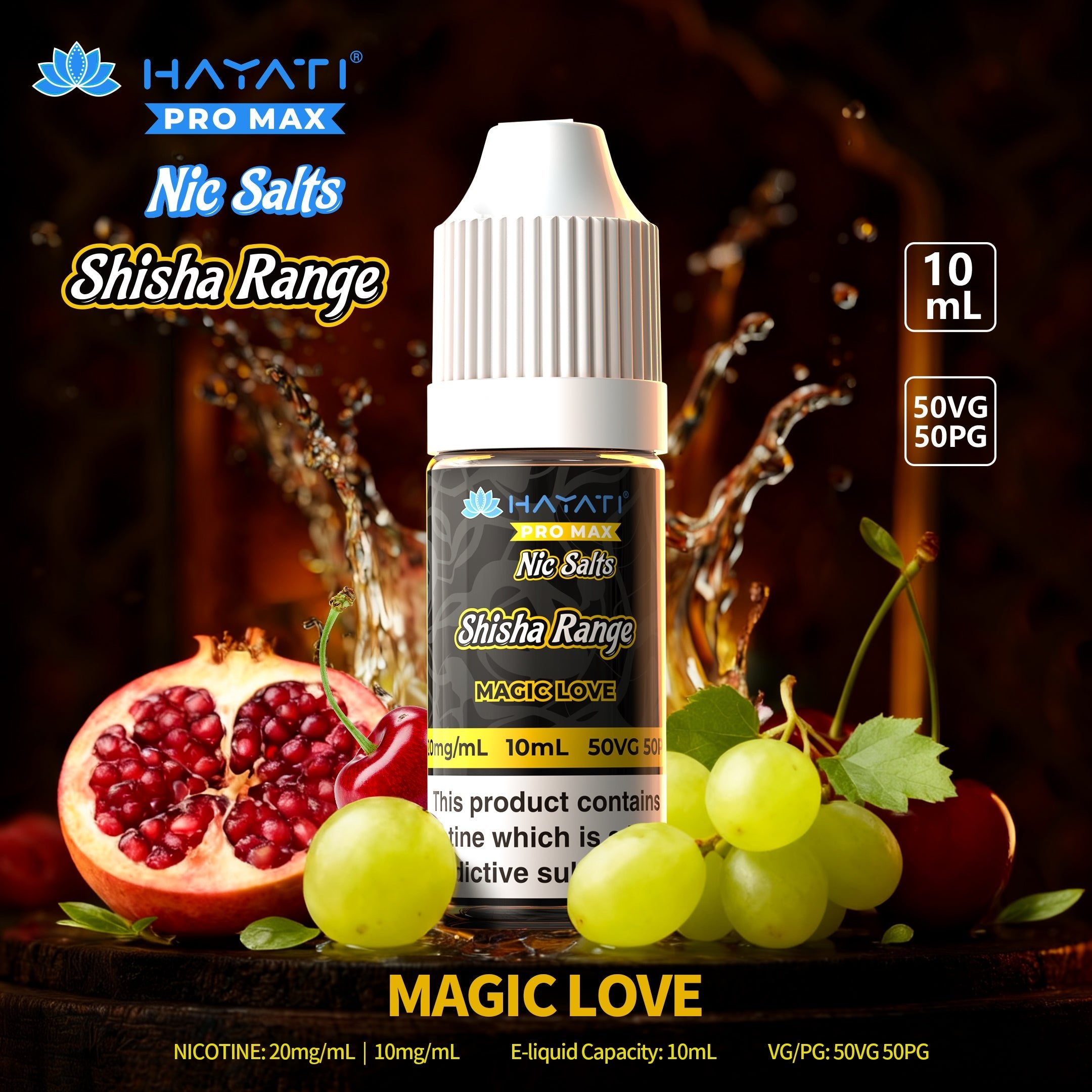 Hayati Pro Max Nic Salts Shisha Range - Power Vape Shop