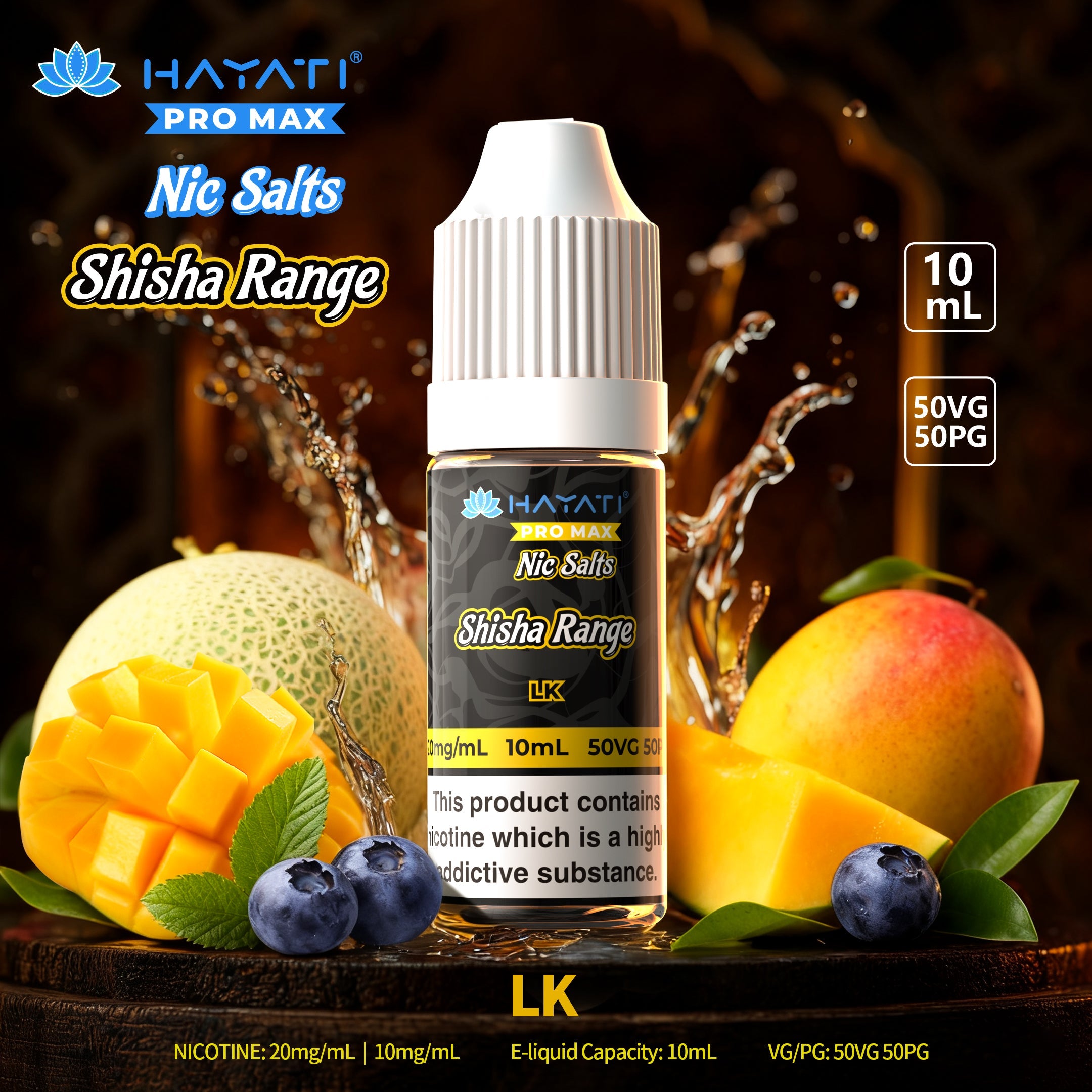 Hayati Pro Max Nic Salts Shisha Range - Power Vape Shop