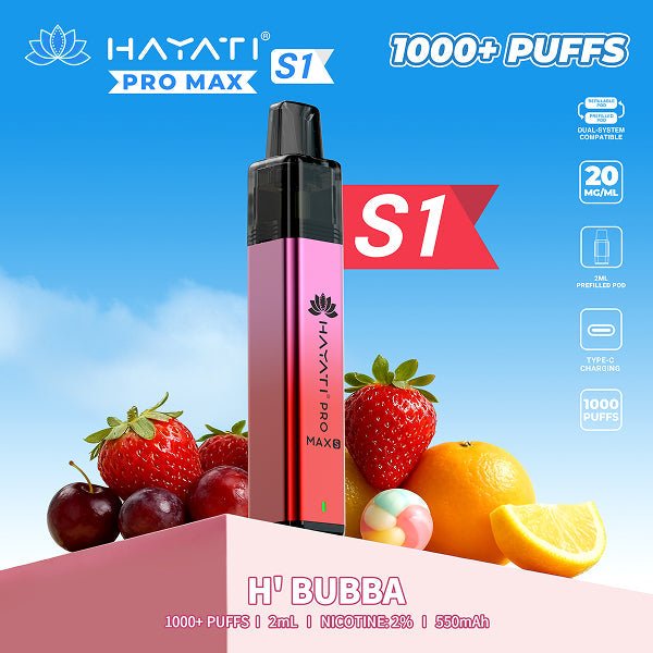 Hayati Pro Max S1 Prefilled Vape Kit - Power Vape Shop