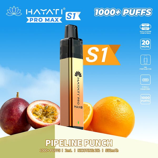 Hayati Pro Max S1 Prefilled Vape Kit - Power Vape Shop