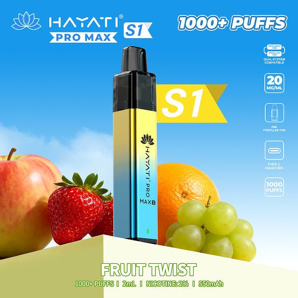 Hayati Pro Max S1 Prefilled Vape Kit - Power Vape Shop