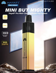 Hayati Pro Mini Plus 1000 Replacement Pods - Power Vape Shop