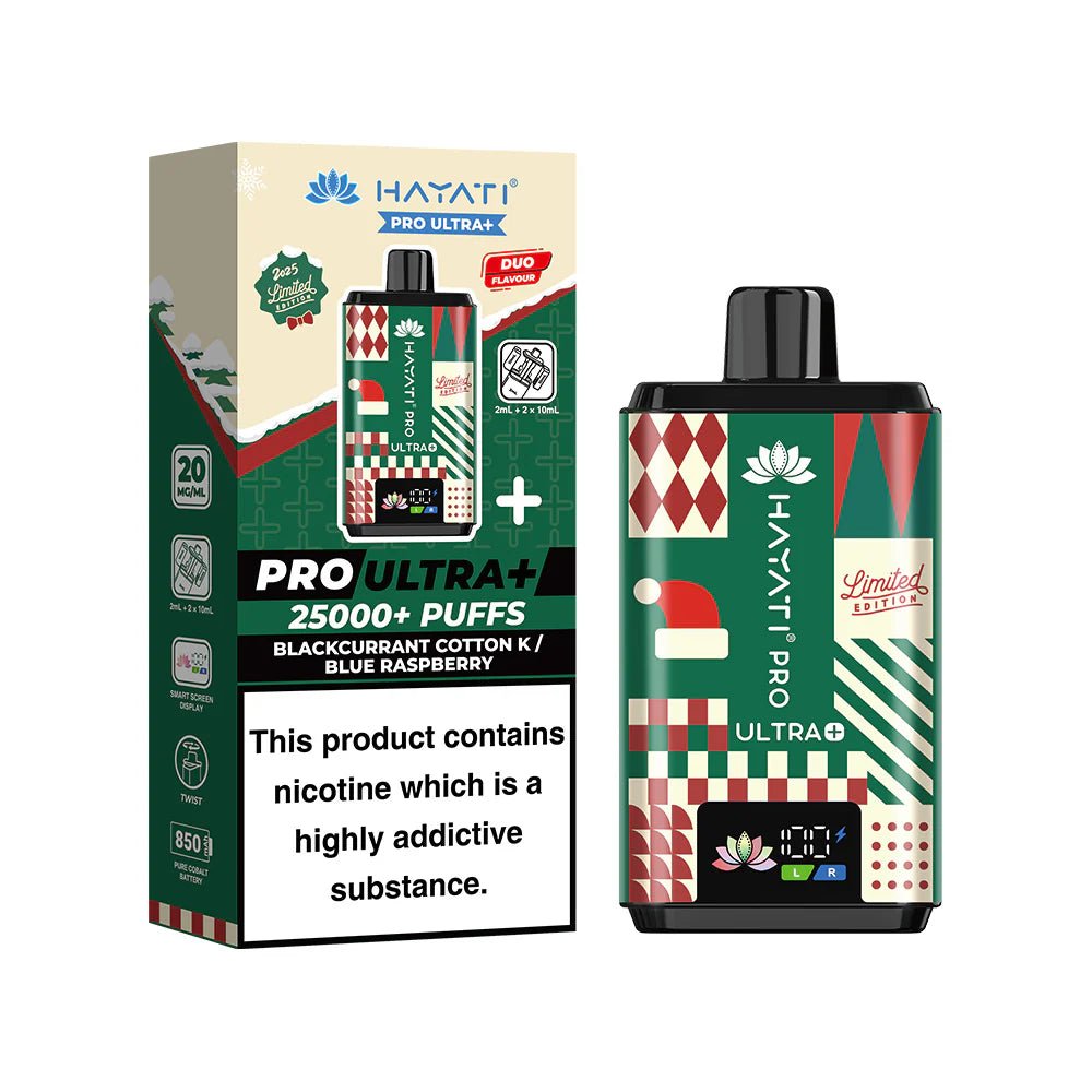 Hayati Pro Ultra + 25K Prefilled Vape – Christmas Vape Edition - Power Vape Shop