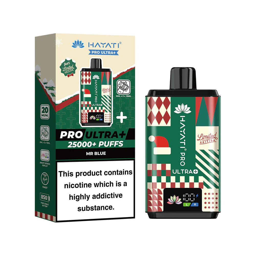 Hayati Pro Ultra + 25K Prefilled Vape – Christmas Vape Edition - Power Vape Shop