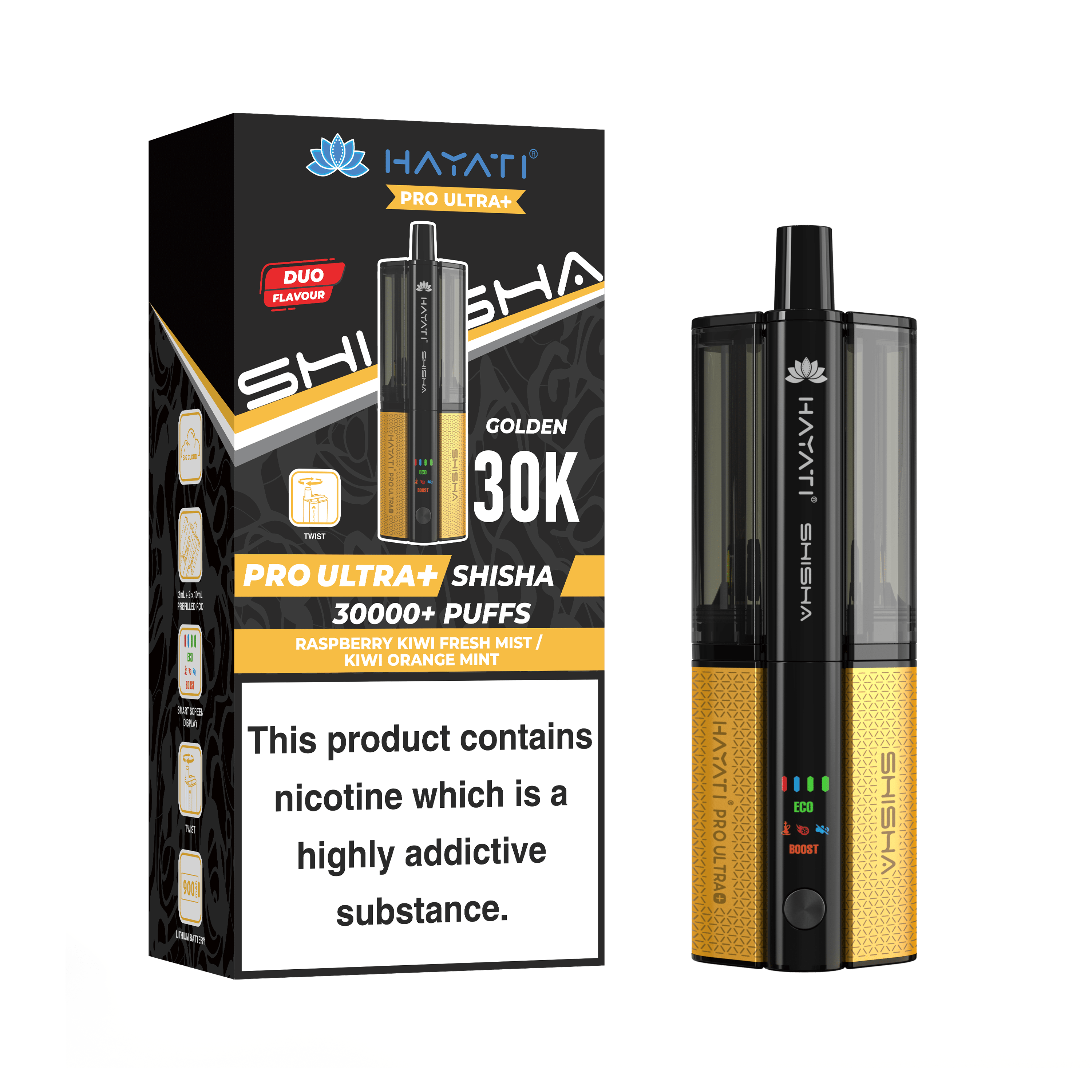 Hayati Pro Ultra Plus Shisha 30K Vape Kit - Power Vape Shop