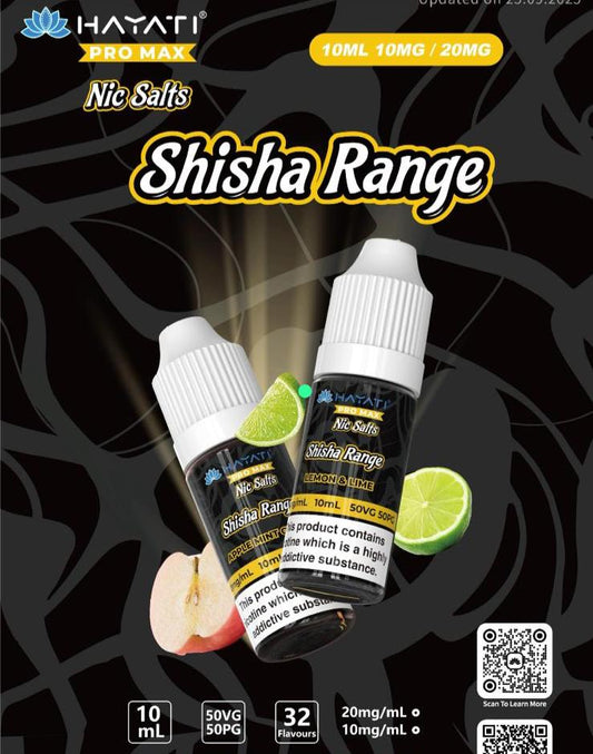Hayati Shisha Pro Max Nic Salts - Power Vape Shop