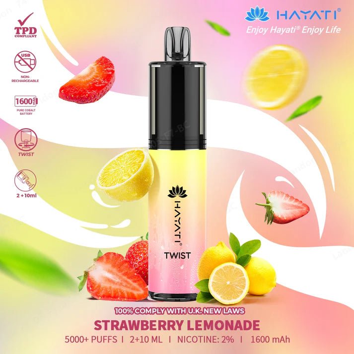 Hayati Twist 5000 Puffs Vape - Hayati Twist Legal Big Puffs Vape - Power Vape Shop