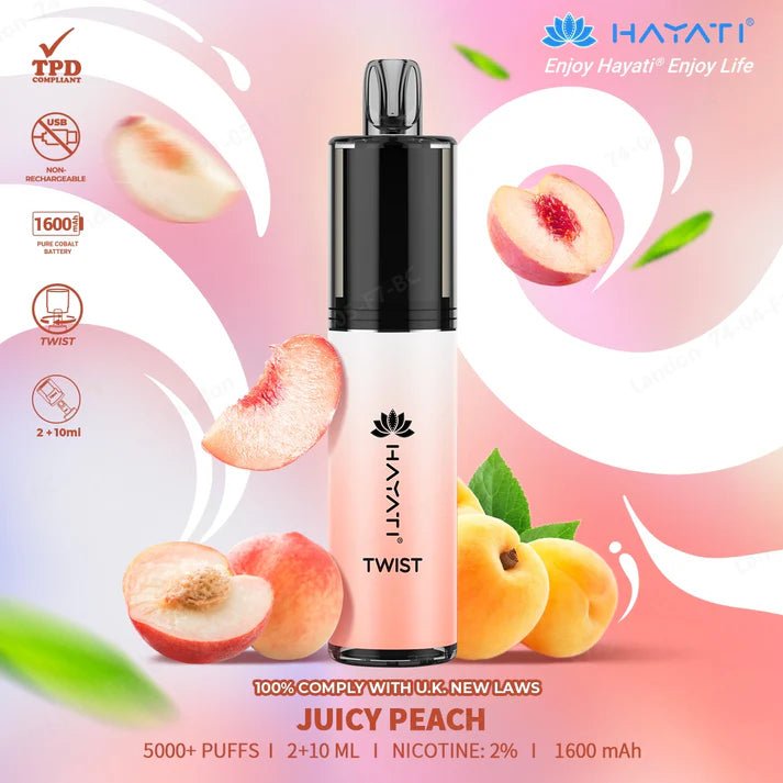 Hayati Twist 5000 Puffs Vape - Hayati Twist Legal Big Puffs Vape - Power Vape Shop