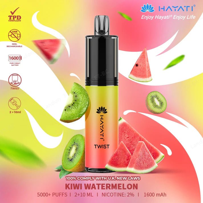 Hayati Twist 5000 Puffs Vape - Hayati Twist Legal Big Puffs Vape - Power Vape Shop