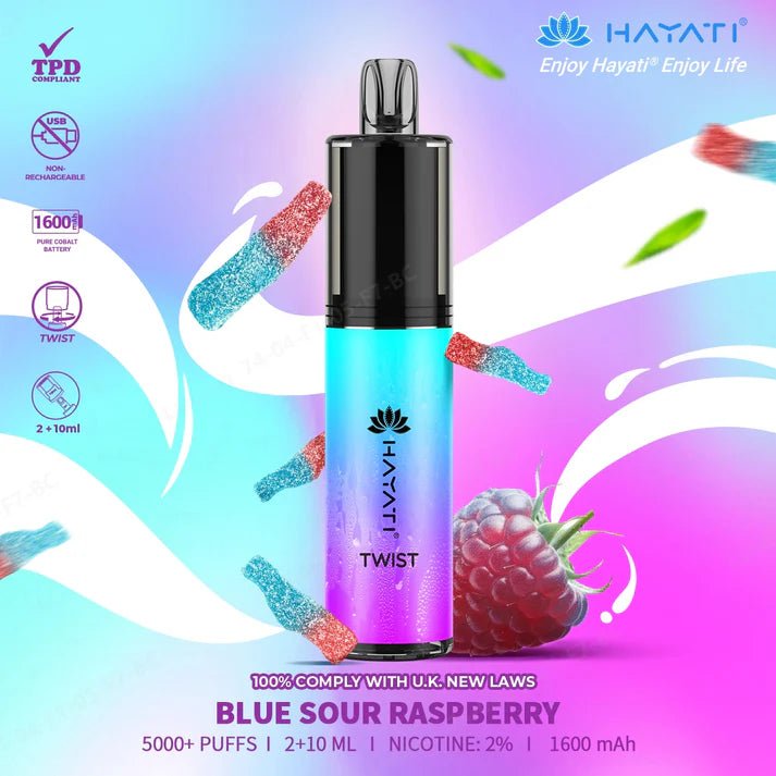 Hayati Twist 5000 Puffs Vape - Hayati Twist Legal Big Puffs Vape - Power Vape Shop