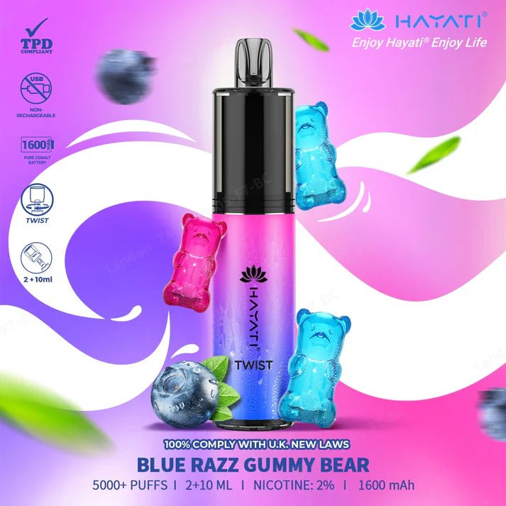 Hayati Twist 5000 Puffs Vape - Hayati Twist Legal Big Puffs Vape - Power Vape Shop