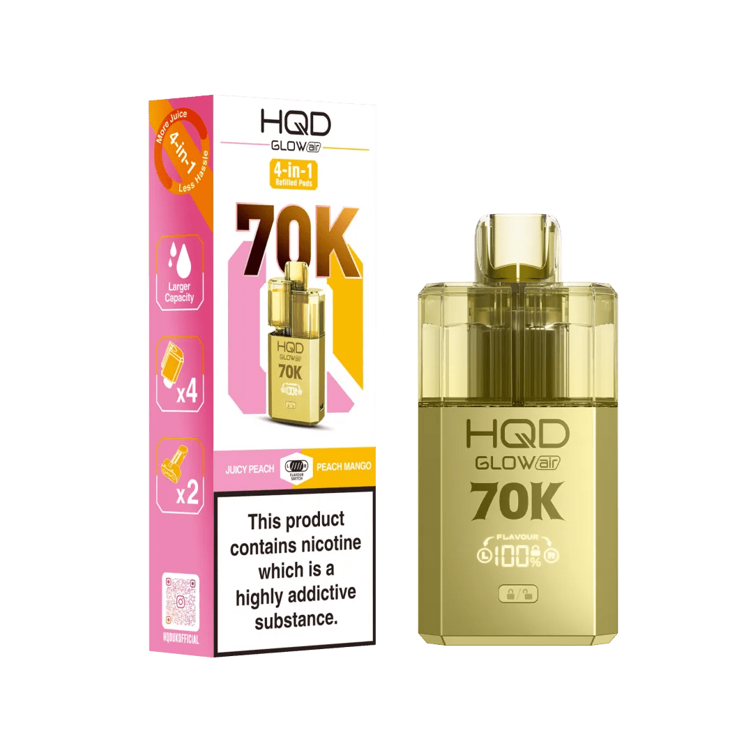 HQD Glow Air 70K Prefilled Pod Vape Kit - Power Vape Shop