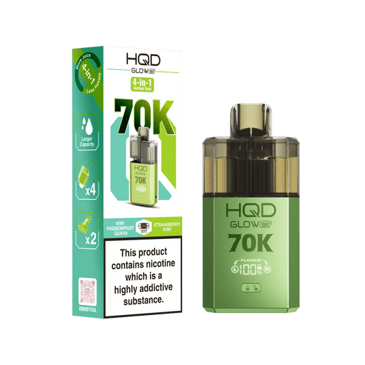 HQD Glow Air 70K Prefilled Pod Vape Kit - Power Vape Shop