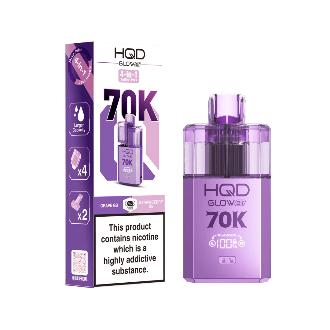 HQD Glow Air 70K Prefilled Pod Vape Kit - Power Vape Shop