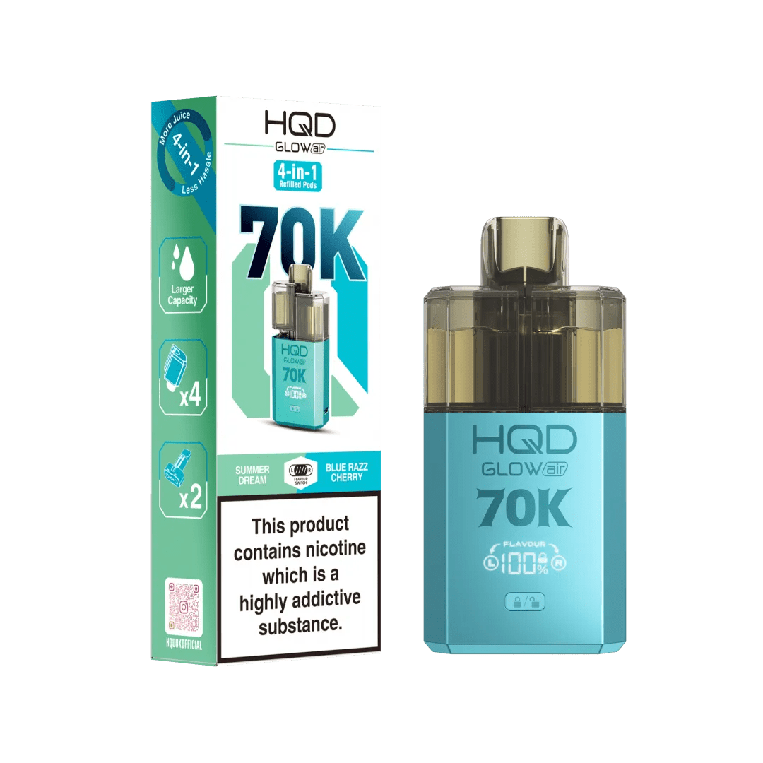 HQD Glow Air 70K Prefilled Pod Vape Kit - Power Vape Shop