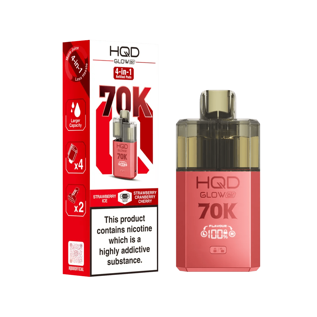 HQD Glow Air 70K Prefilled Pod Vape Kit - Power Vape Shop
