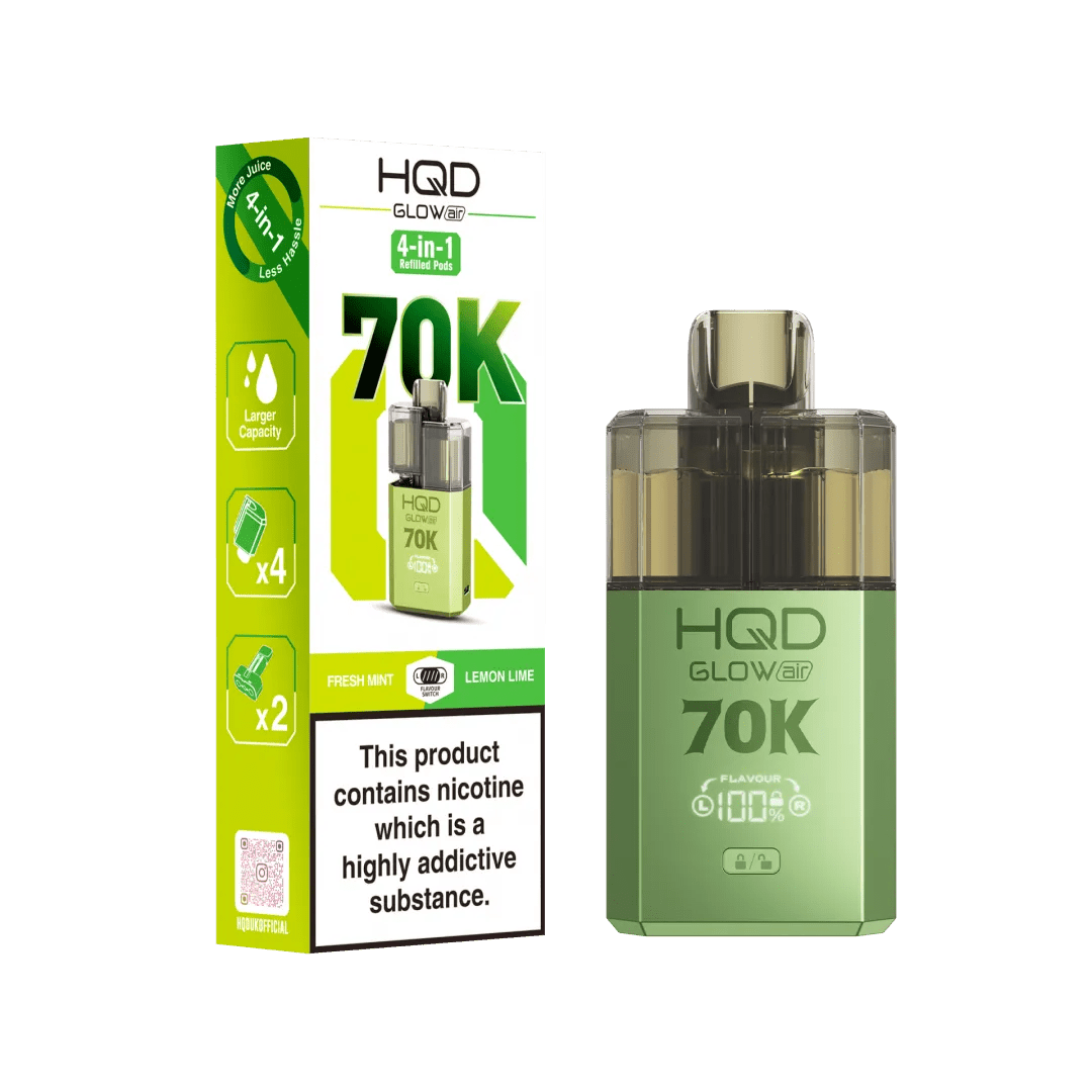 HQD Glow Air 70K Prefilled Pod Vape Kit - Power Vape Shop