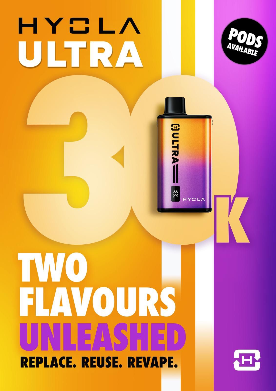 Hyola Ultra 30k Prefilled Pod Vape Kit Pack of 5 - Power Vape Shop