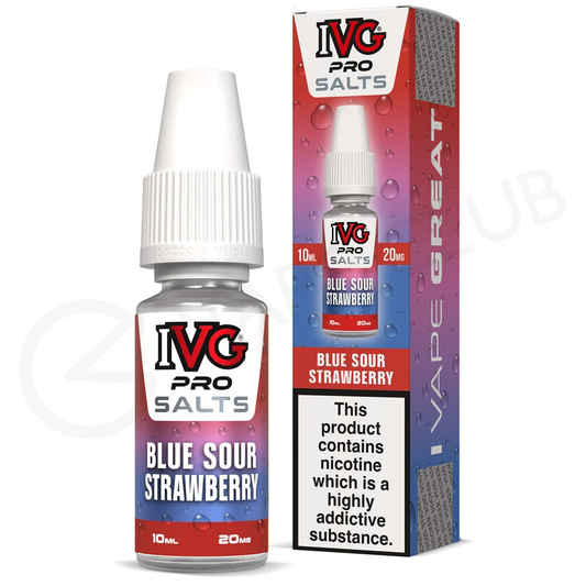 Blue Sour Strawberry E-Liquid by IVG Pro Salts