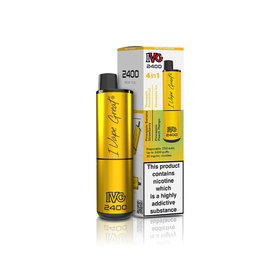 IVG 2400 4 IN 1 MULTI FLAVOUR PINEAPPLE EDITION - Power Vape Shop