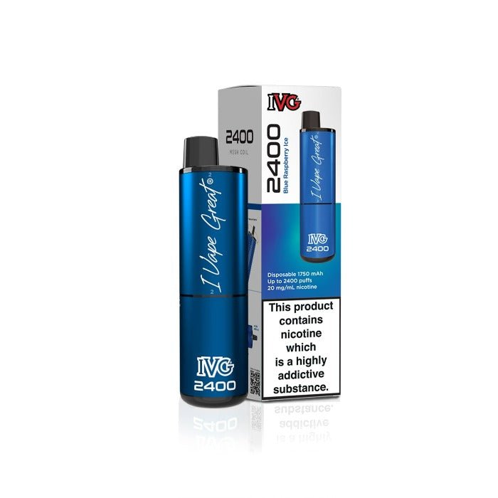 IVG 2400 Blue Raspberry Ice - Power Vape Shop