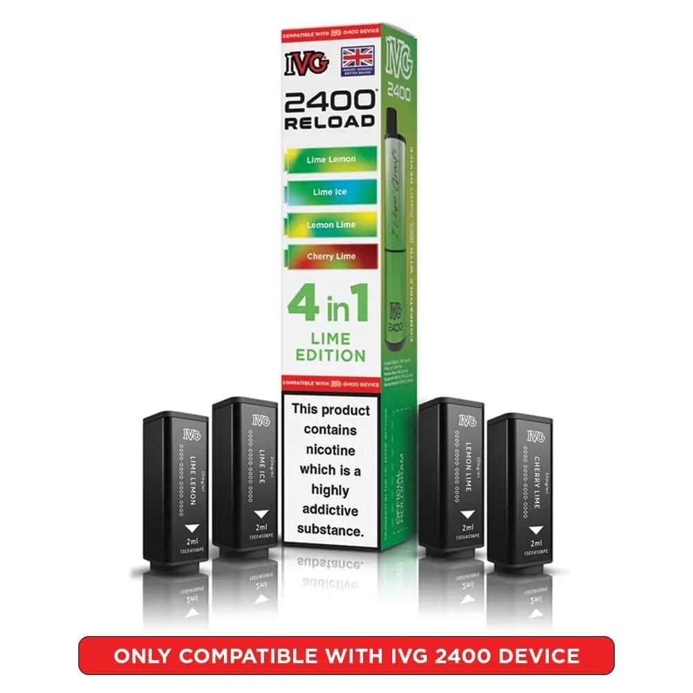 IVG 2400 Reload 4 in 1 Prefilled Pods | Pack of 4 - Power Vape Shop