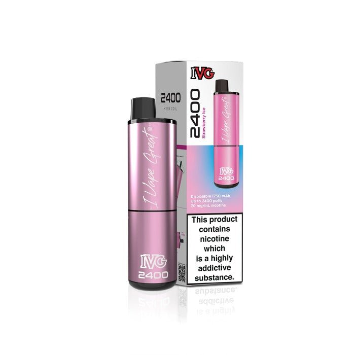 IVG 2400 Strawberry Ice - Power Vape Shop