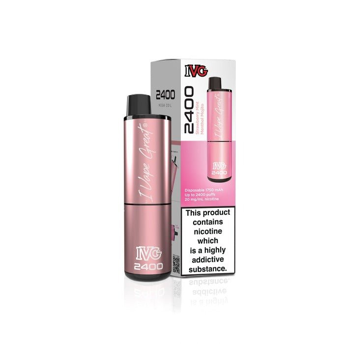 IVG 2400 Strawberry Mint Menthol Mojito - Power Vape Shop