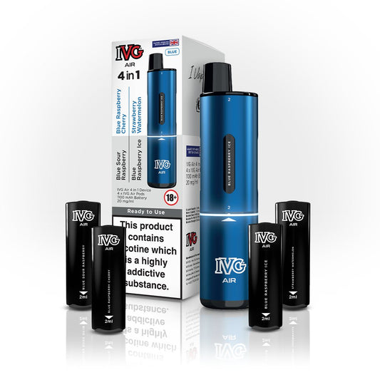 IVG Air 4 In 1 Blue Starter Kit - Power Vape Shop