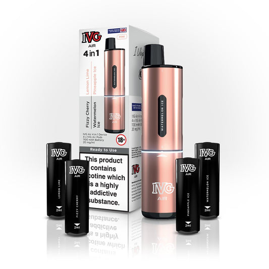 IVG Air 4 In 1 Pink Starter Kit - Power Vape Shop