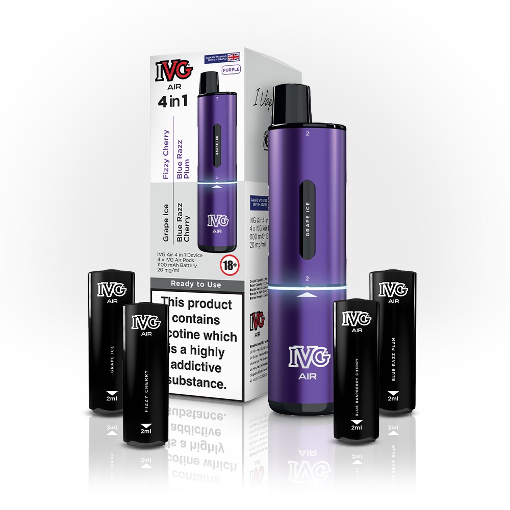 IVG Air 4 In 1 Purple Starter Kit - Power Vape Shop