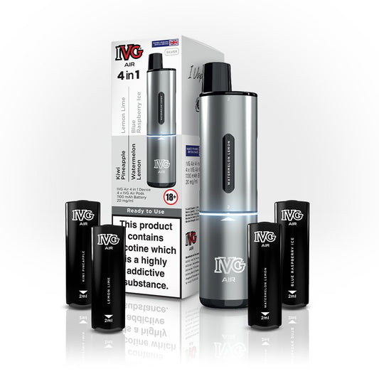 IVG Air 4 In 1 Silver Starter Kit - Power Vape Shop
