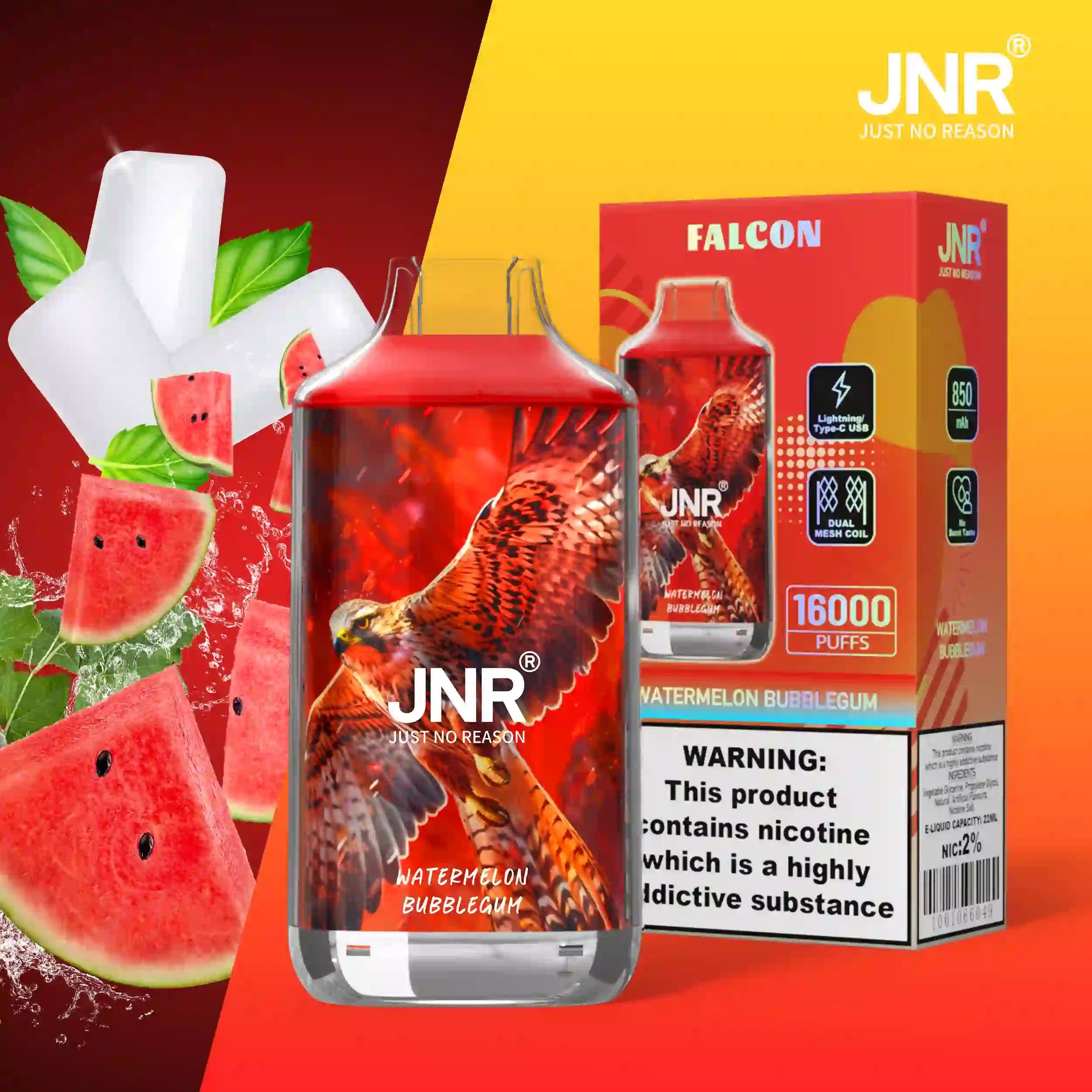 JNR Falco 16k Prefilled Vape - Power Vape Shop