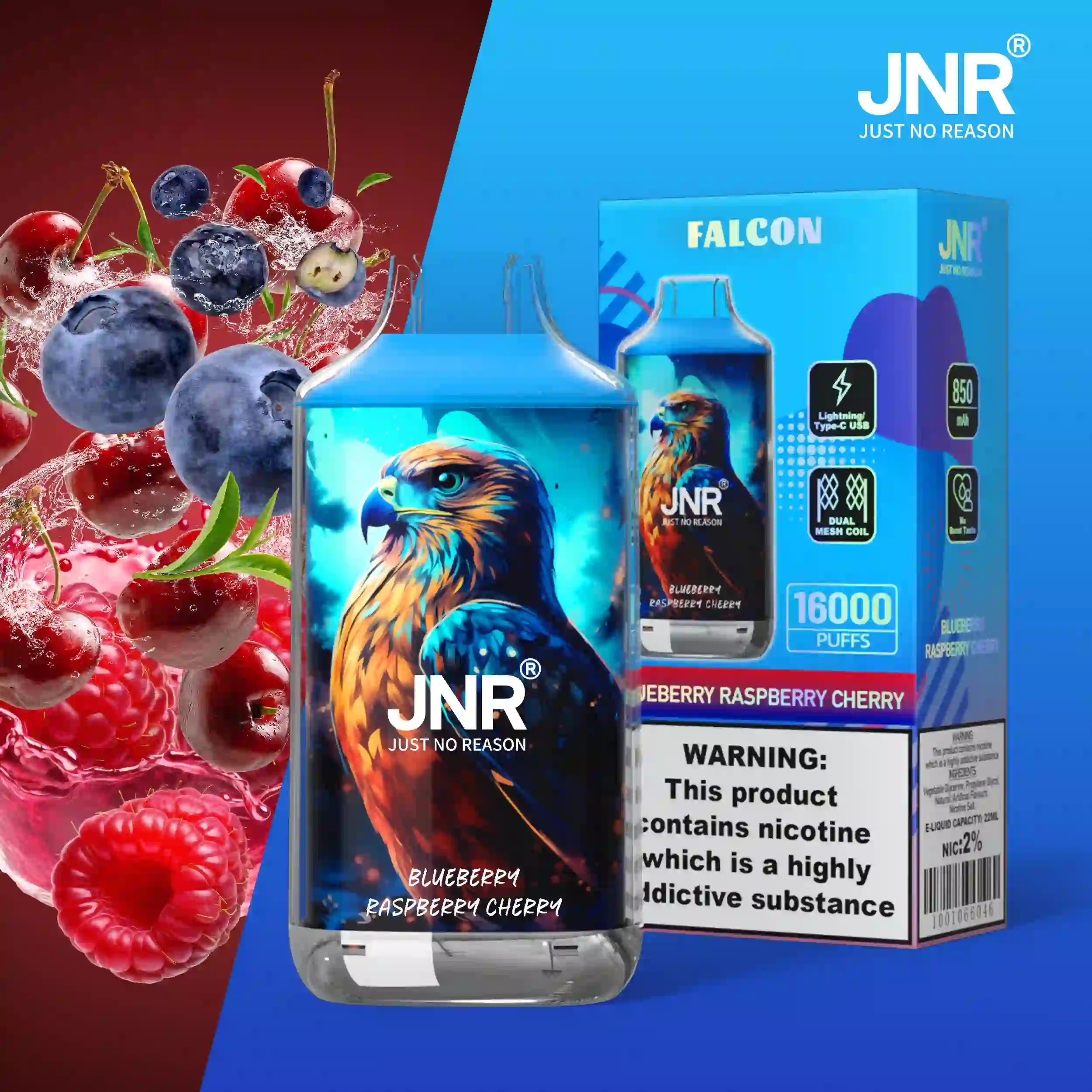 JNR Falco 16k Prefilled Vape - Power Vape Shop