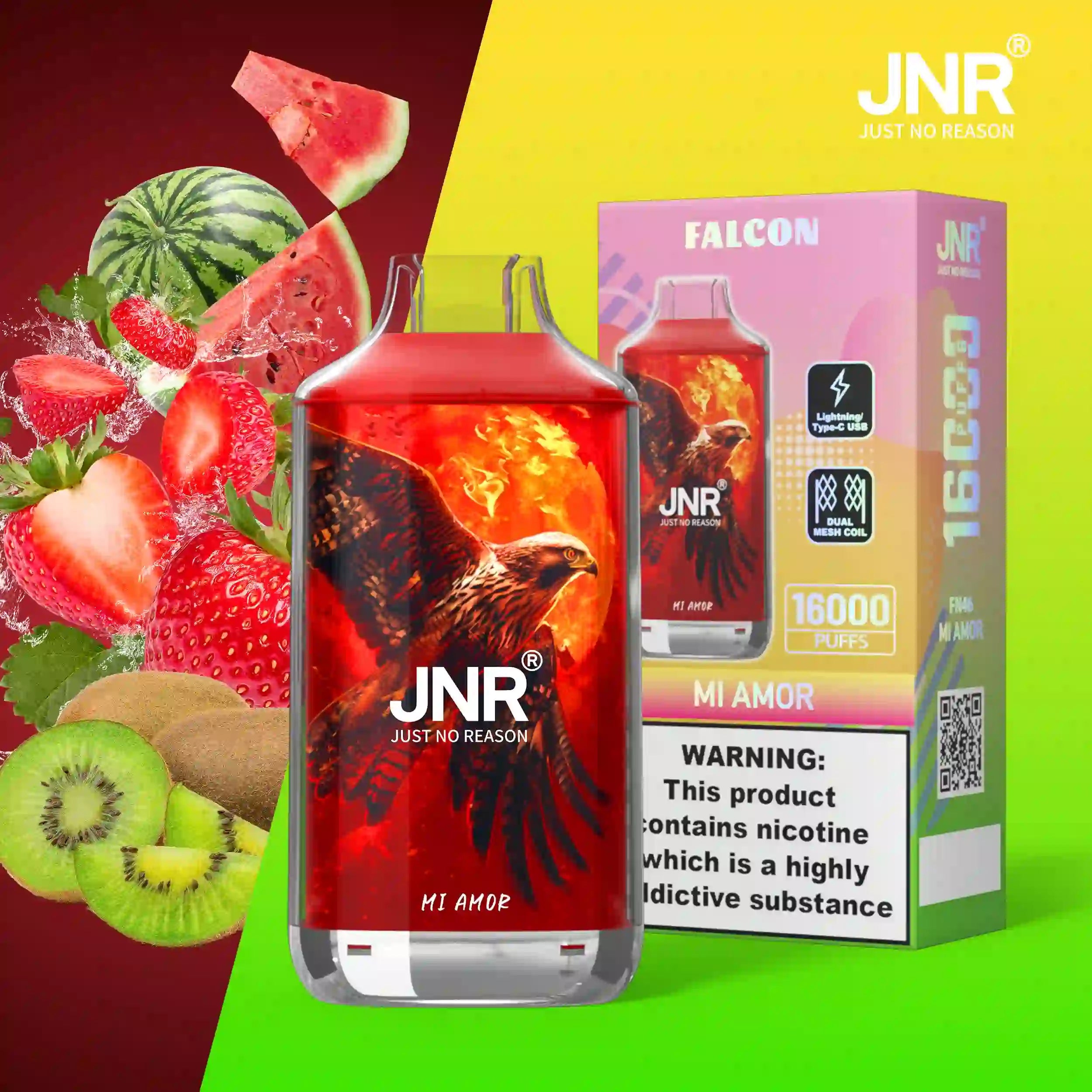 JNR Falco 16k Prefilled Vape - Power Vape Shop