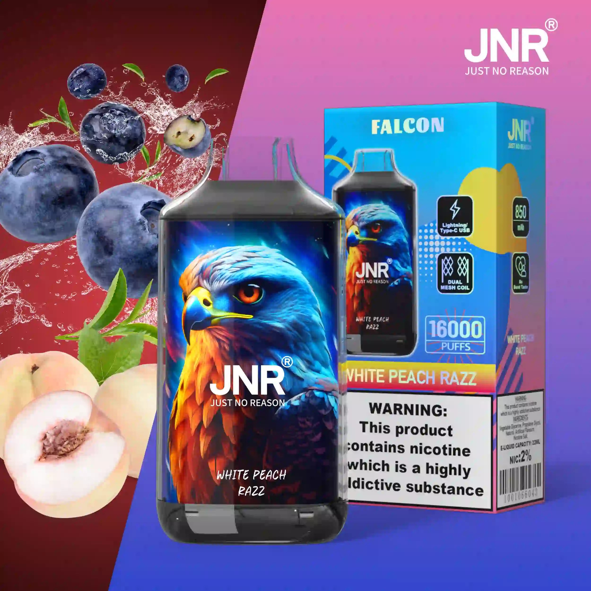 JNR Falco 16k Prefilled Vape - Power Vape Shop