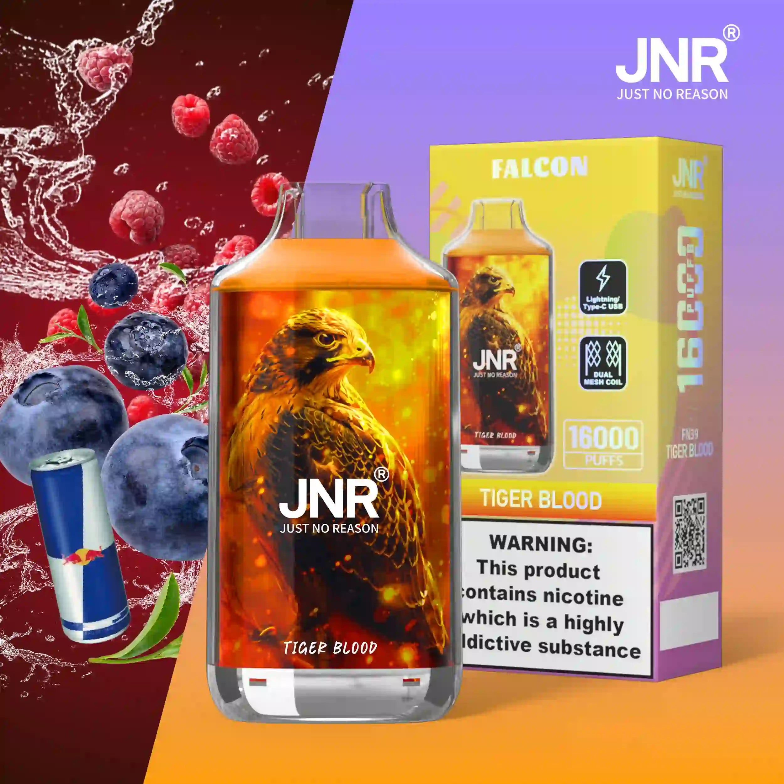 JNR Falco 16k Prefilled Vape - Power Vape Shop