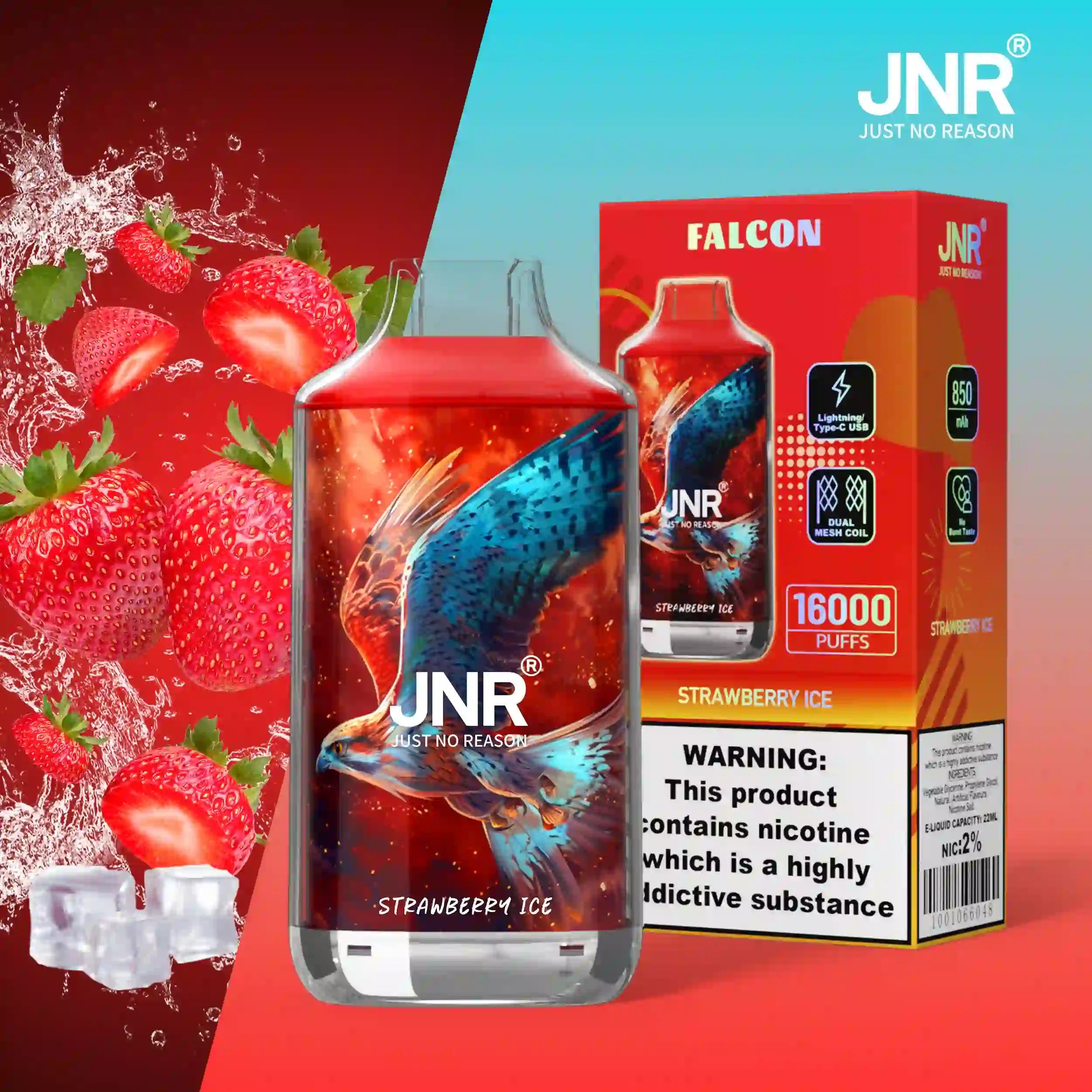 JNR Falco 16k Prefilled Vape - Power Vape Shop