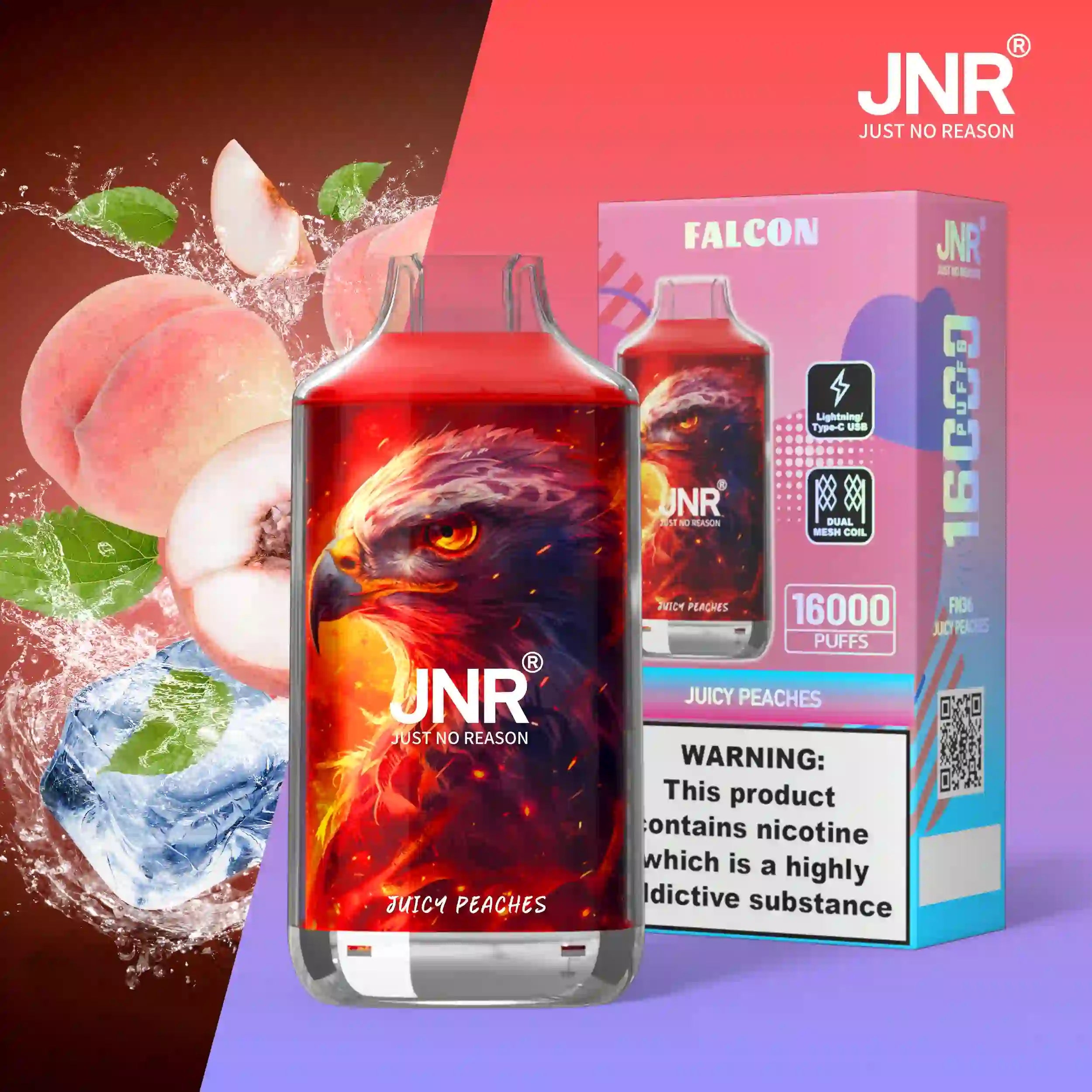 JNR Falco 16k Prefilled Vape - Power Vape Shop