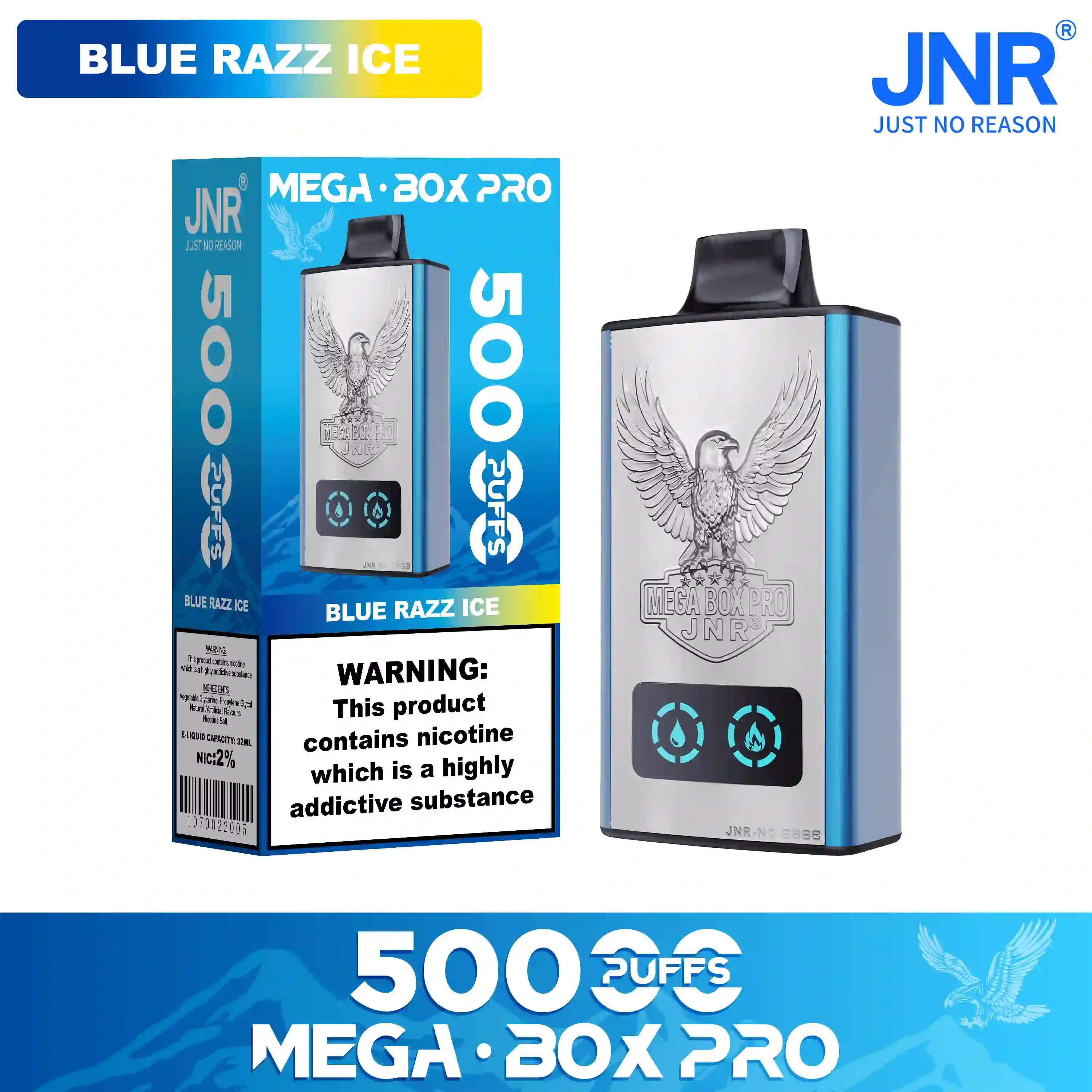 JNR Mega Box Pro 50000 Prefilled Vape - Power Vape Shop