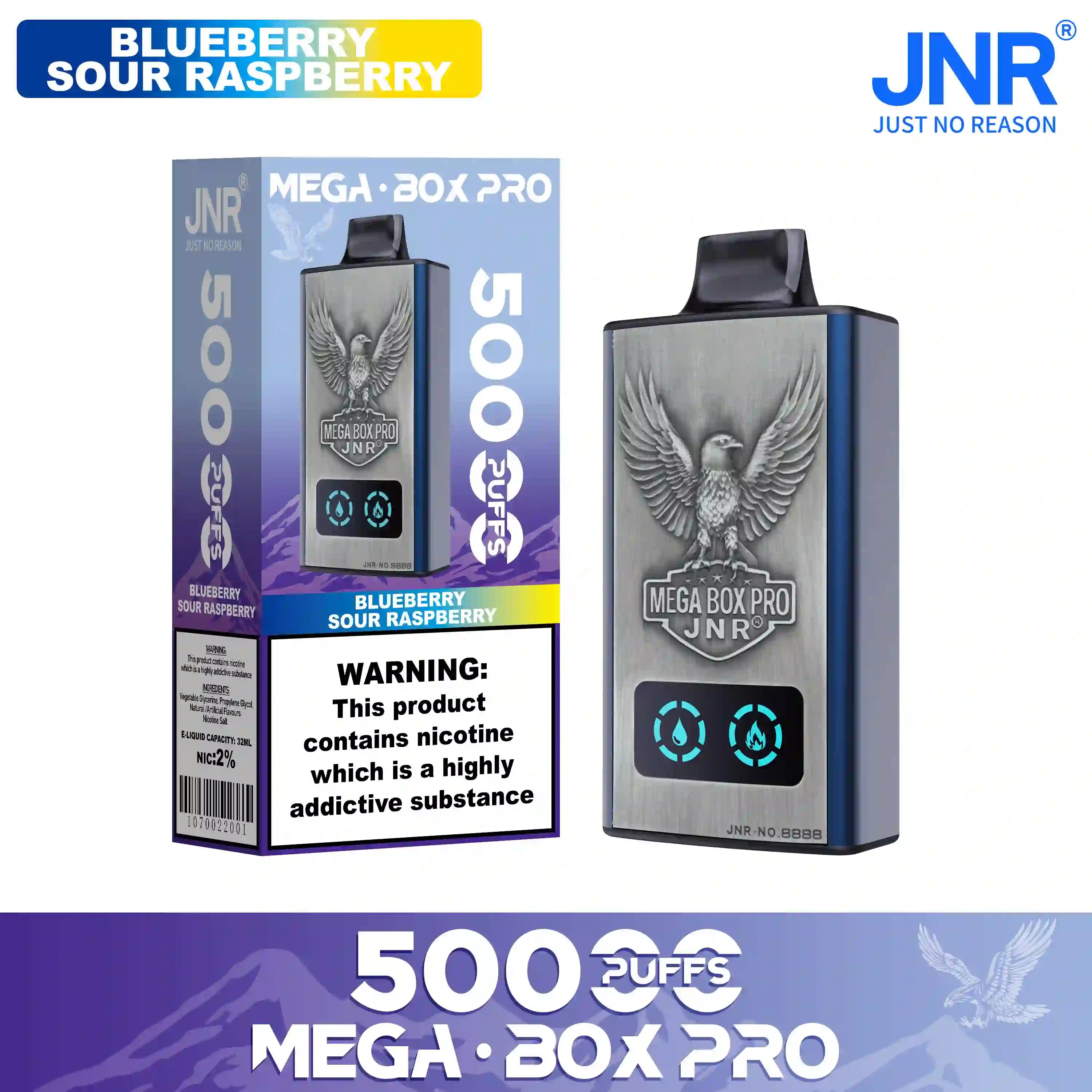 JNR Mega Box Pro 50000 Prefilled Vape - Power Vape Shop