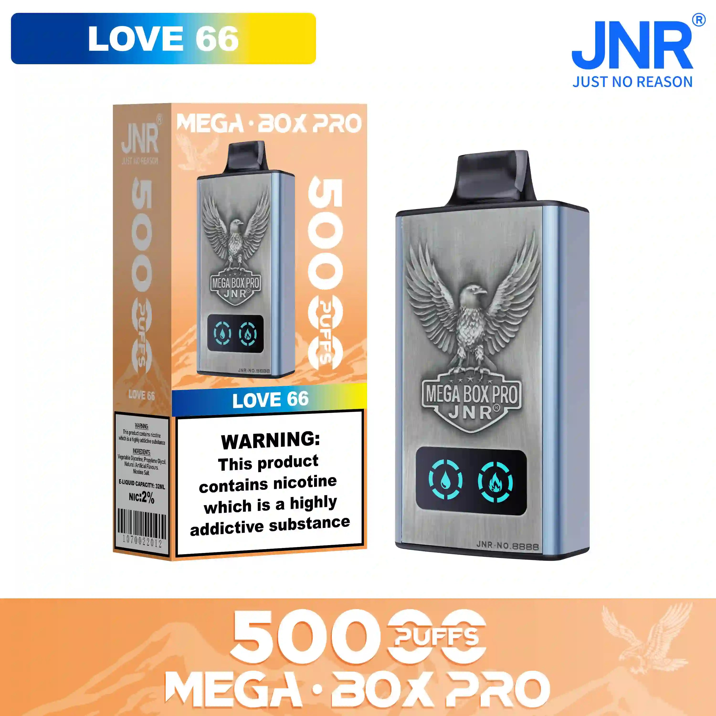 JNR Mega Box Pro 50000 Prefilled Vape - Power Vape Shop