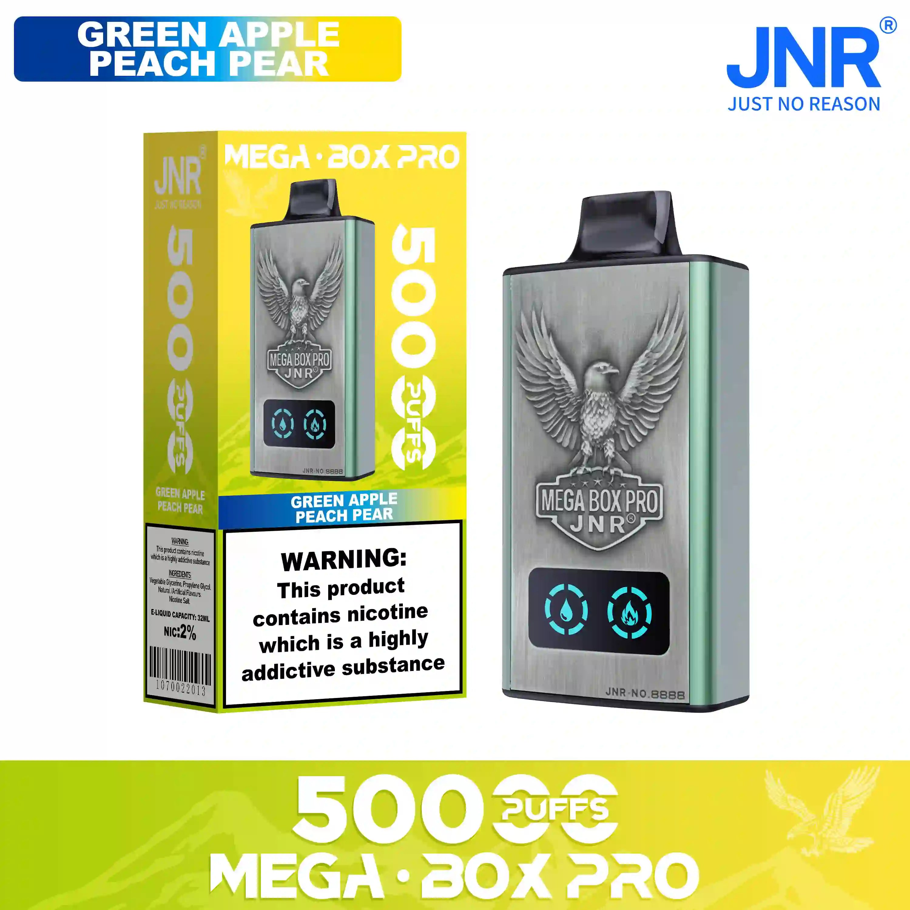 JNR Mega Box Pro 50000 Prefilled Vape - Power Vape Shop