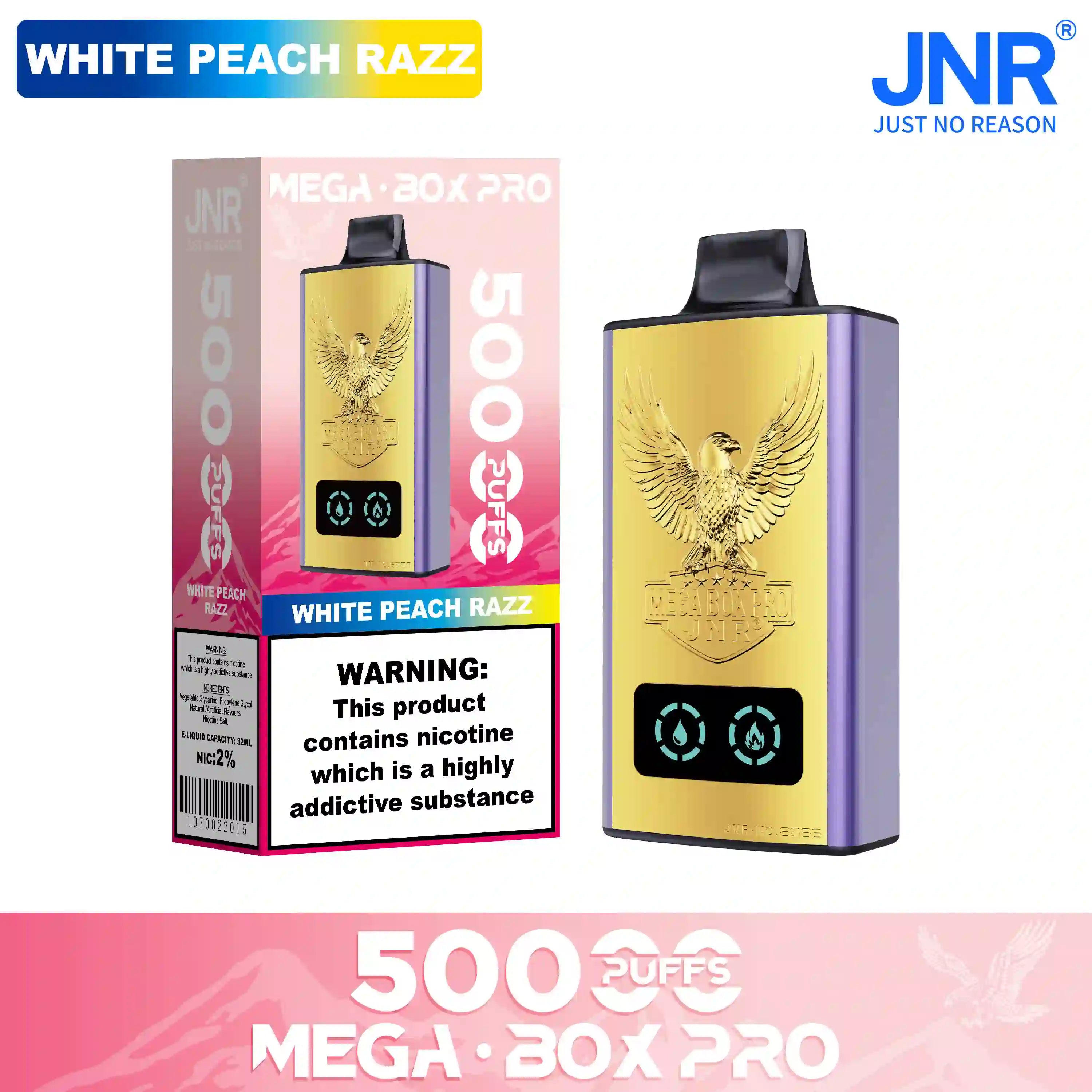 JNR Mega Box Pro 50000 Prefilled Vape - Power Vape Shop