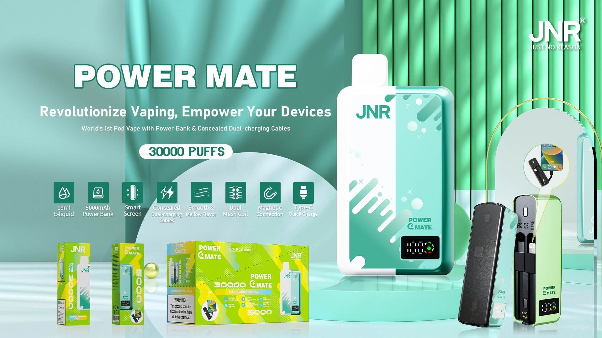 JNR Power Mate 30k Disposable Vape - Power Vape Shop