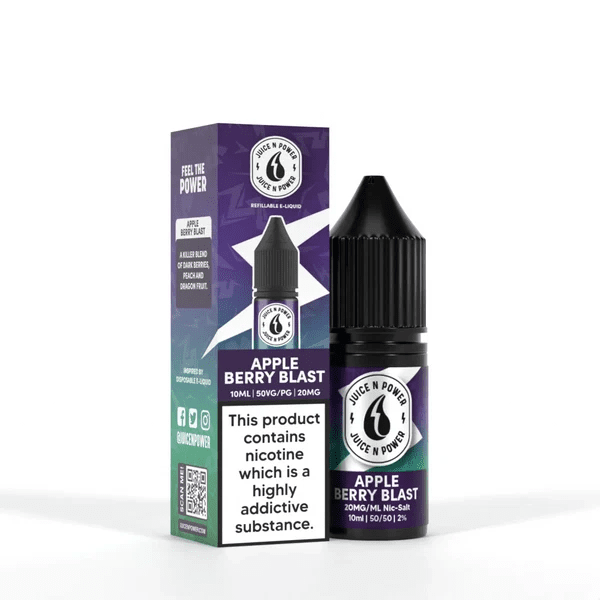 Juice N Power Apple Berry Blast - Nic Salt - Power Vape Shop