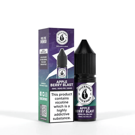 Juice N Power Apple Berry Blast - Nic Salt - Power Vape Shop