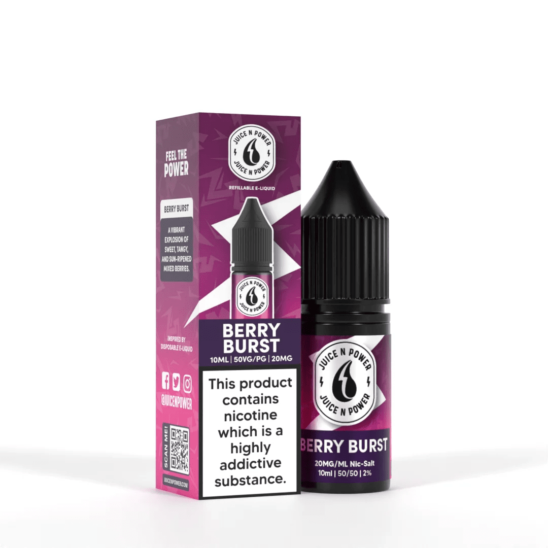 Juice N Power Berry Burst - Nic Salt - Power Vape Shop