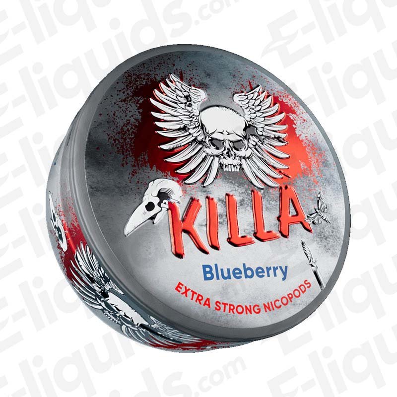 Killa Blueberry Extra Strong Nicotine Snus Pouches - Power Vape Shop