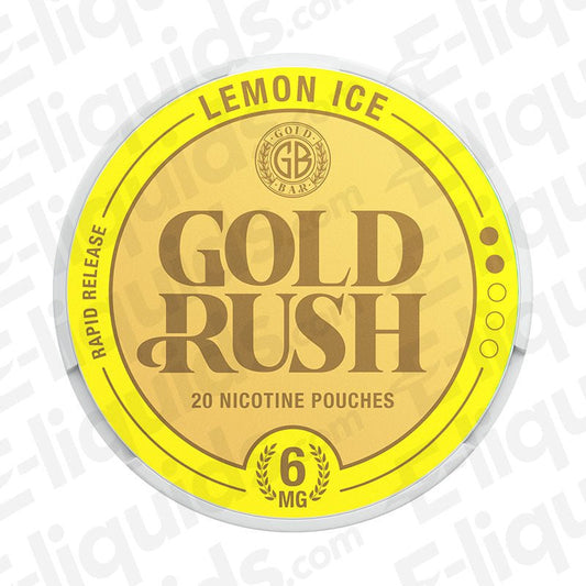 Lemon Ice Gold Rush Nicotine Pouches by Gold Bar - Power Vape Shop